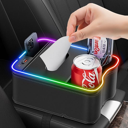 Car Seat Storage Box with LED Light