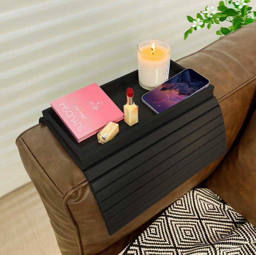 Bamboo Sofa Arm Table (Grey)