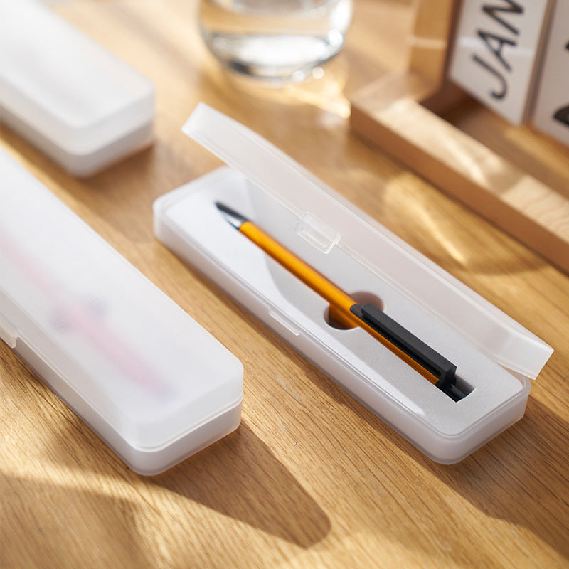 Pencil Case Box Storage Container for Organizing with Snap Lid, 10-Pack