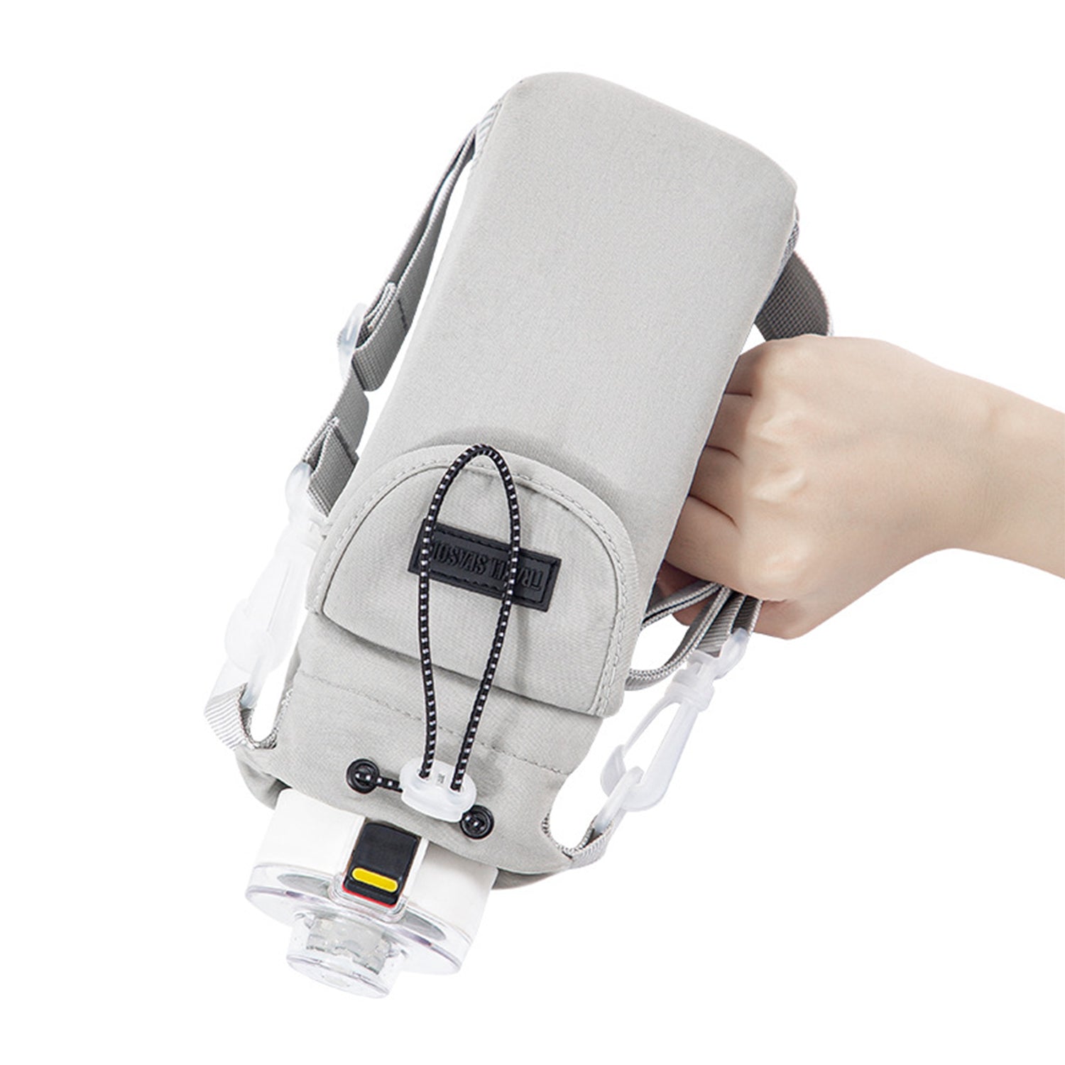 Water Bottle Carrier Bag with Phone Pocket for 30oz 40oz Tumbler with Handle Accessories Insulated Water Bottle Holder Pouch with Strap