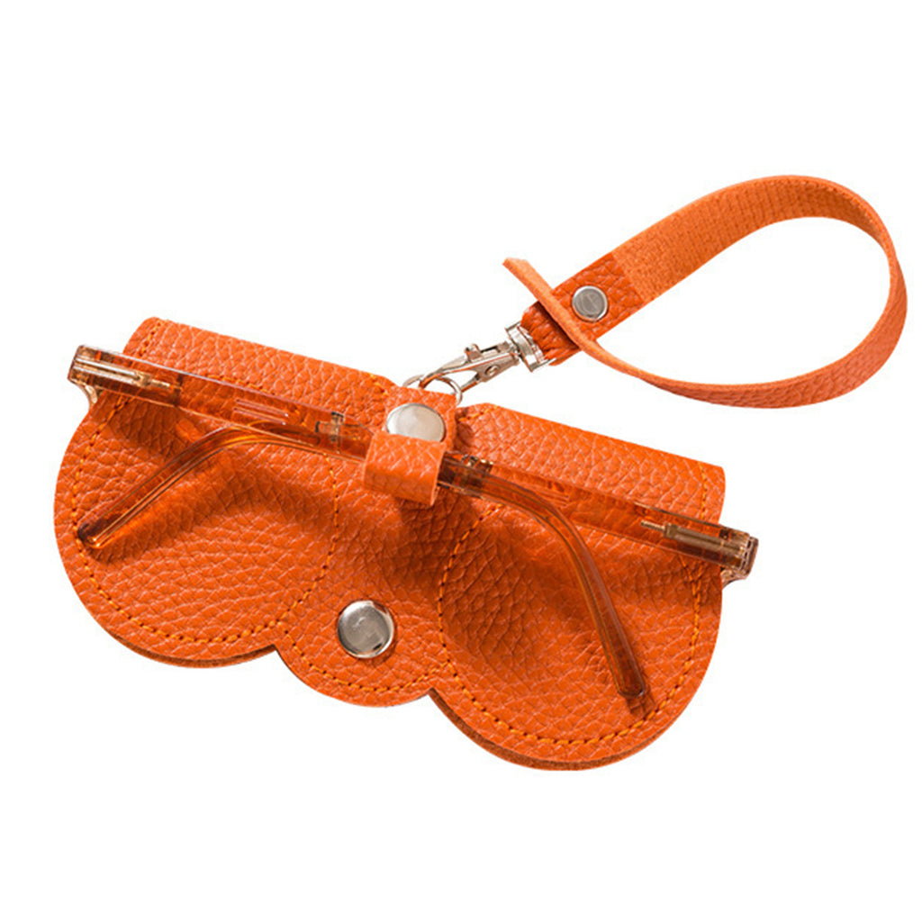 Fashionable Soft Leather Sunglasses Case - Portable & Protective Eyewear Pouch with Clip, Sunglass Bag for Women & Men