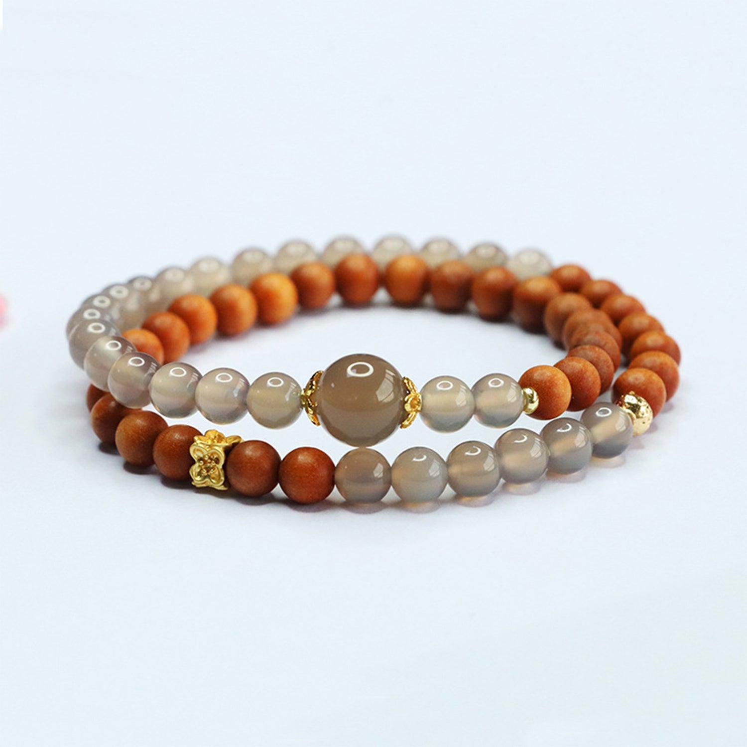 Bracelets for Men & Women - Handmade Stretchy Beaded Feng Shui Jewelry, Natural Stone Protection Gift Set