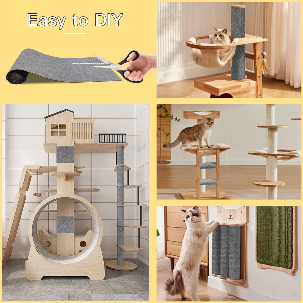 Chronotail Cat Scratching Mat, 23.6"x 11.8"(5 Pack) (Grey)