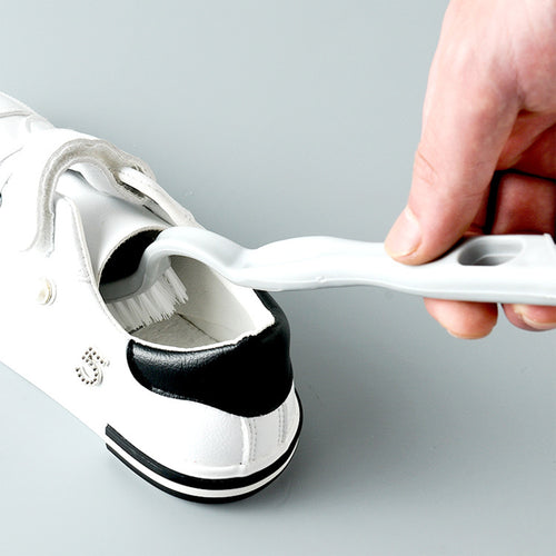 2 Pack Shoe Cleaning Brush -Sneaker Shoe Cleaner Brush-Soft Bristle Cleaning Shoes Scrubber-Long Handle Shoe Scrubbing Brush