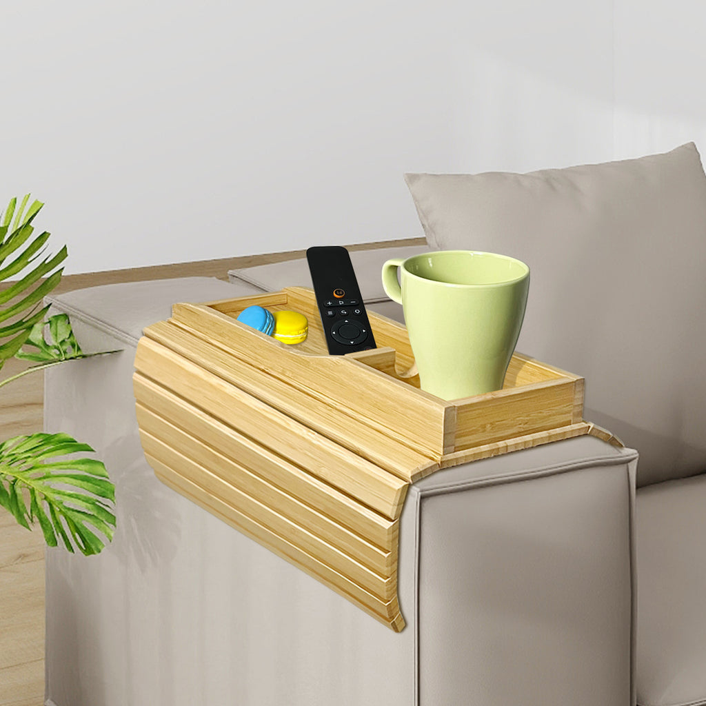 Bamboo Couch Cup Holder (Black)
