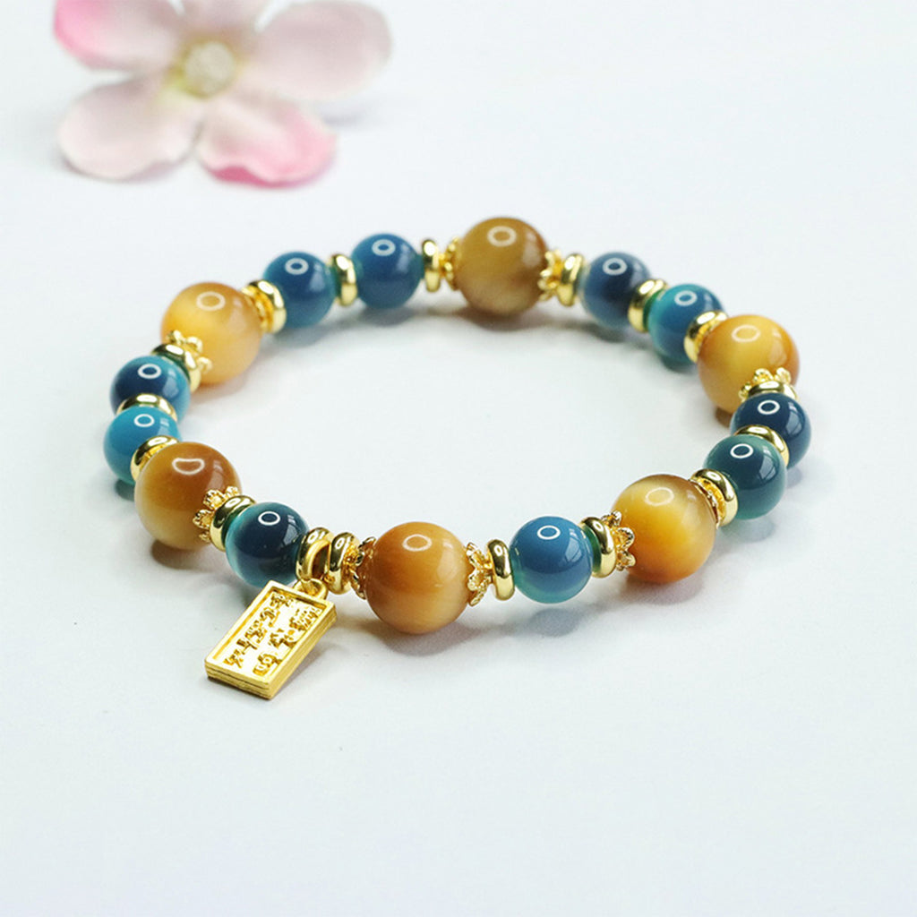 Bracelets for Men & Women - Handmade Stretchy Beaded Feng Shui Jewelry, Natural Stone Protection Gift Set