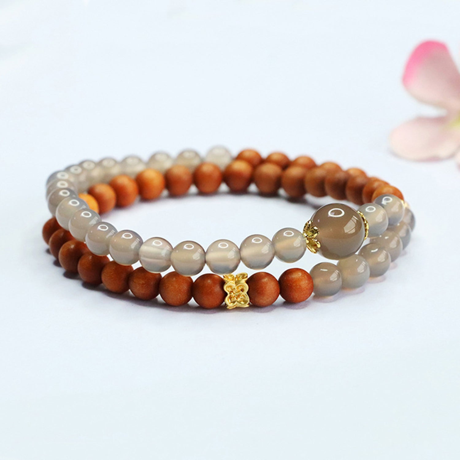 Bracelets for Men & Women - Handmade Stretchy Beaded Feng Shui Jewelry, Natural Stone Protection Gift Set