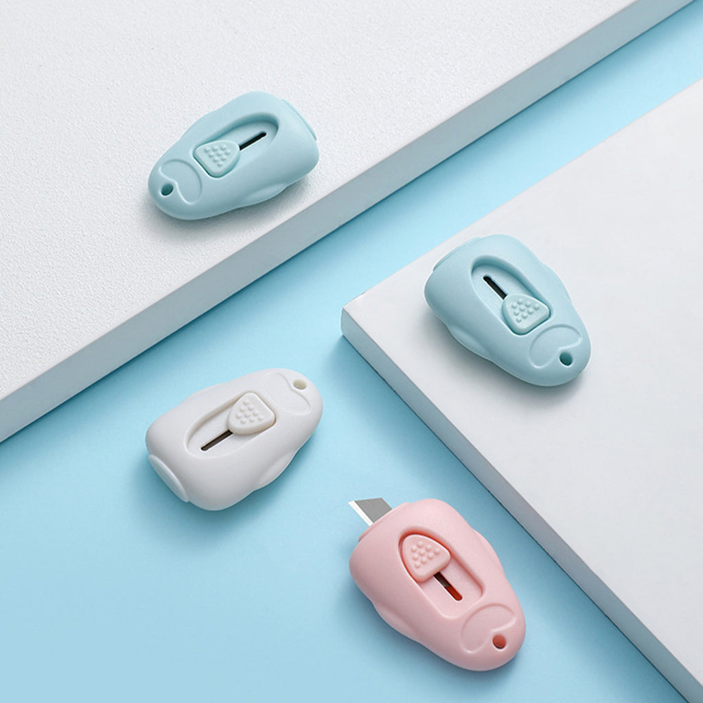 4 pcs Utility Knife Box Cutters, Retractable Letter Opener, Sharp Cartons Cardboard Cutter Razor Knife for Christmas