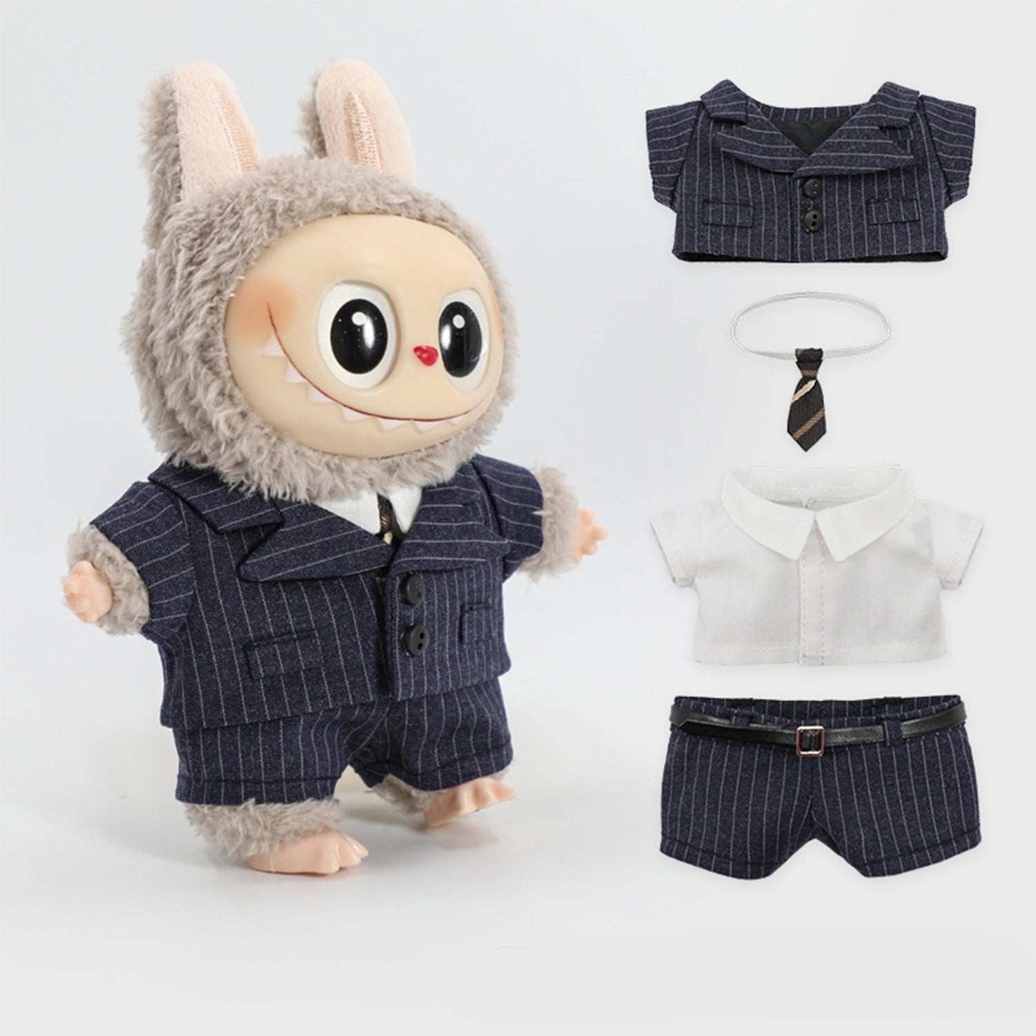 Handmade Doll Clothes - Compatible with 5.91-6.7inch (15-17cm) Dolls as Accessories Only, Premium Doll Overalls Outfit with Hat & Accessories, ropa para 17cm Doll