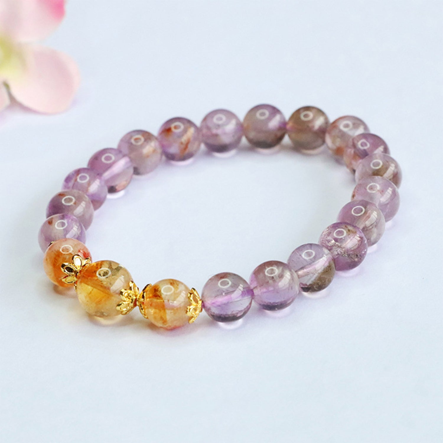 Bracelets for Men & Women - Handmade Stretchy Beaded Feng Shui Jewelry, Natural Stone Protection Gift Set