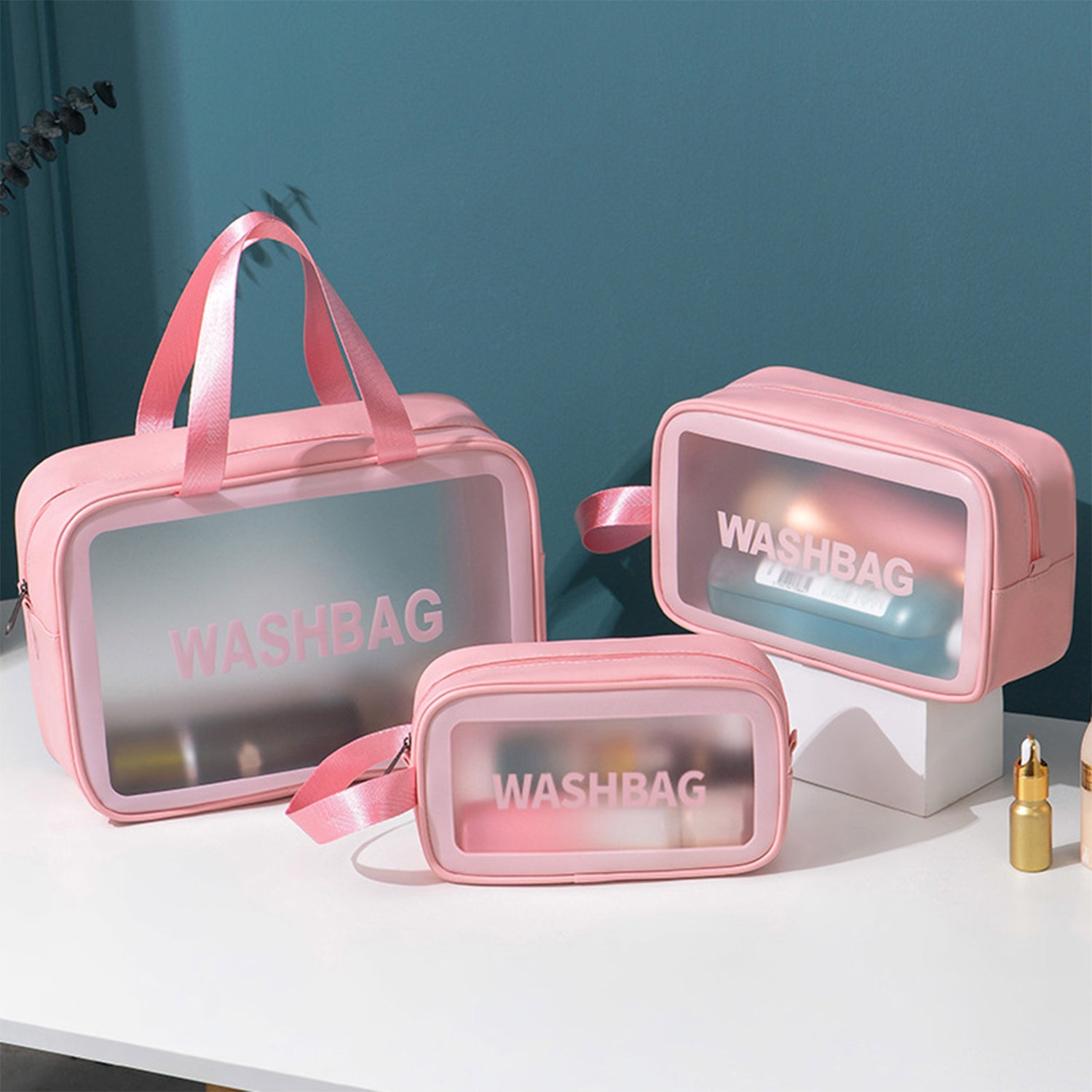 Makeup Bag Travel Cosmetic Bag Organizer Toiletry Bag Make Up Bags with Compartments for Women Girls