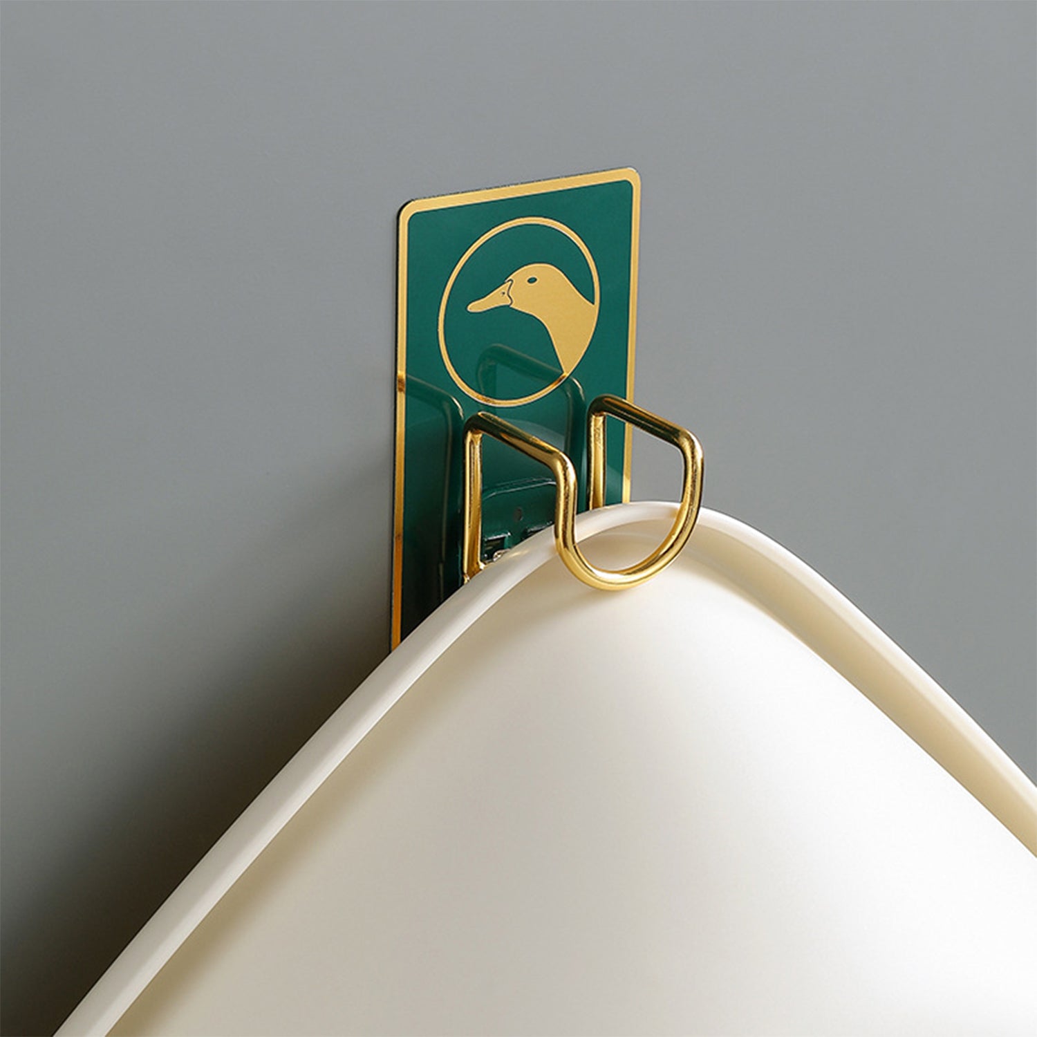 Adhesive Hooks, Heavy Duty Washbasin Hook Stainless Steel Robe Towel Hook for Hanging Washbasin Bathroom Kitchen(2 Pack)