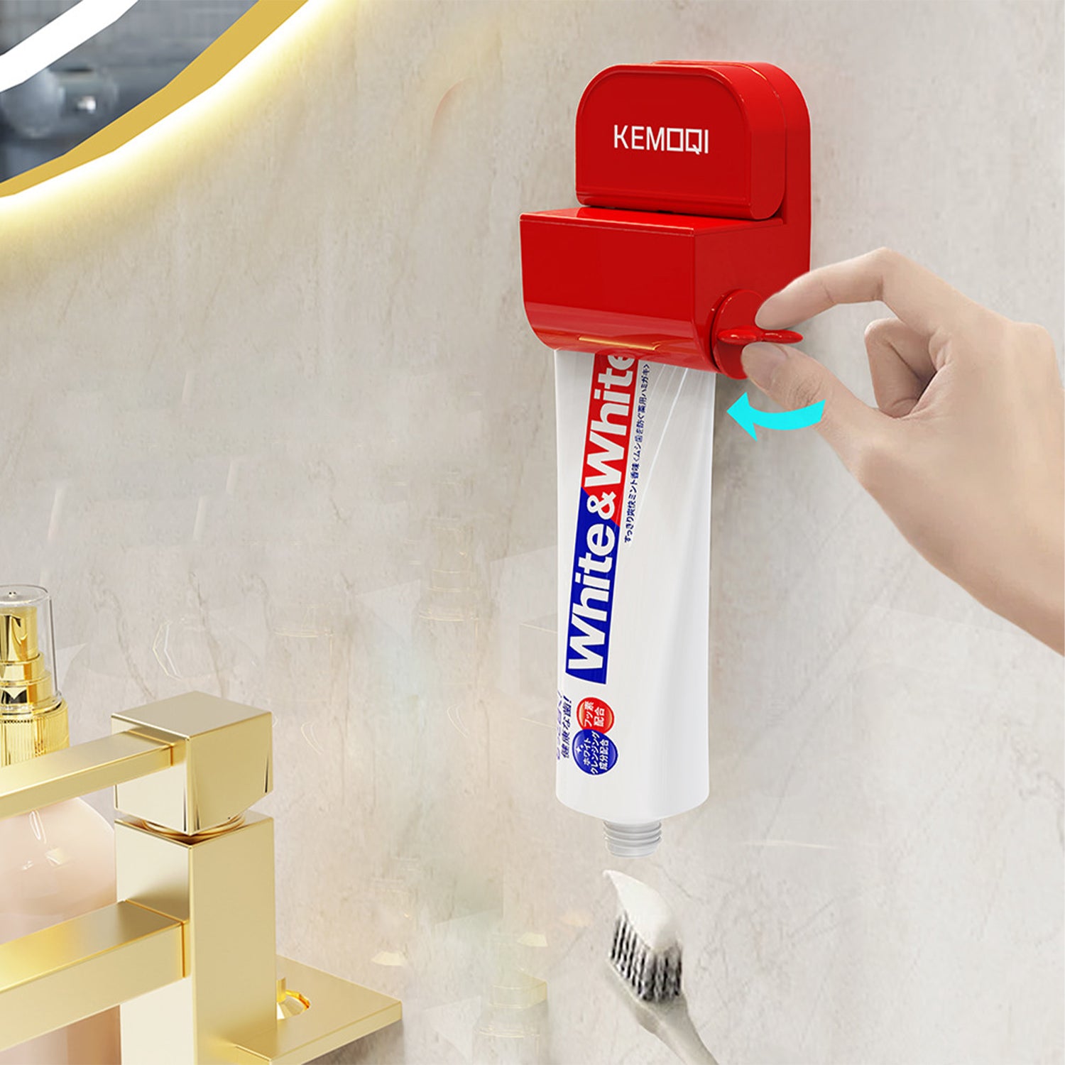 Toothpaste Squeezer, Tube Roller Squeezer, Dispenser, Simple and Practical