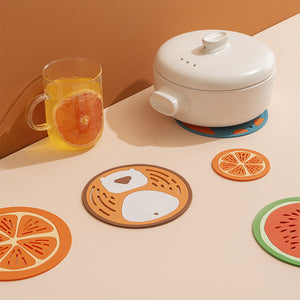 Silicone Trivets Mat, 3 Packs Multipurpose Non Slip Heat Resistant Pot Holder-Assorted