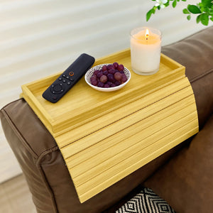 Bamboo Sofa Arm Table (Grey)