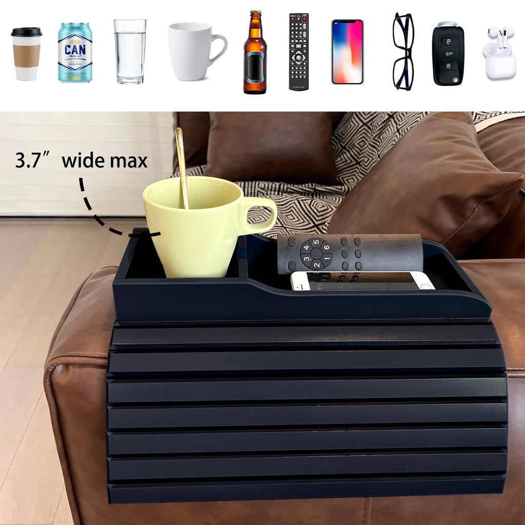 Bamboo Couch Cup Holder (Black)