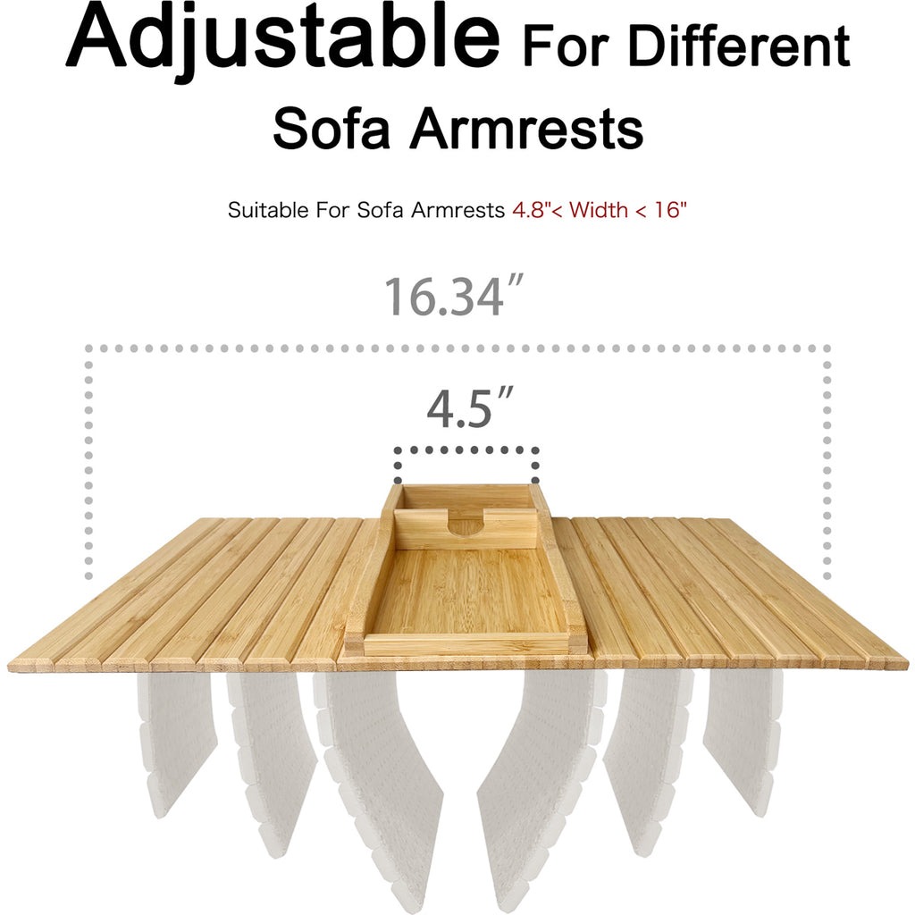 Bamboo Couch Cup Holder (Black)