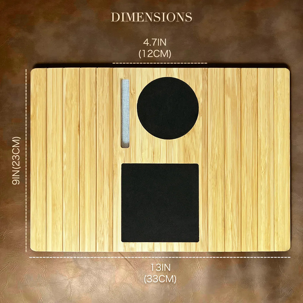 Mini Bamboo Couch Arm Table (Natural)