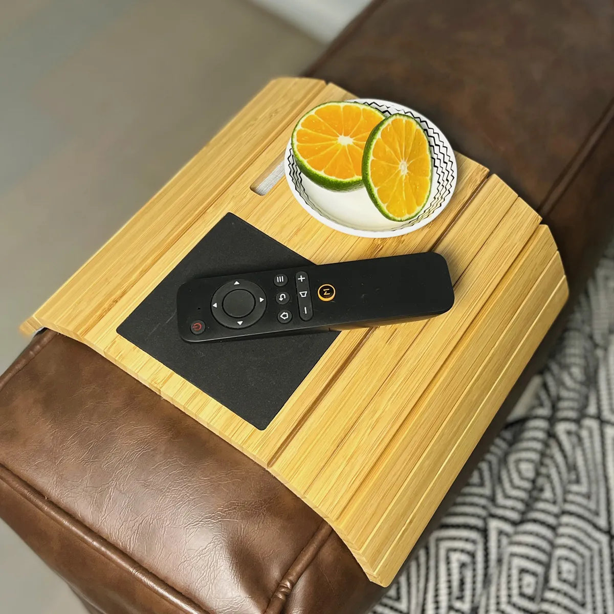 Mini Bamboo Couch Arm Table (Natural)