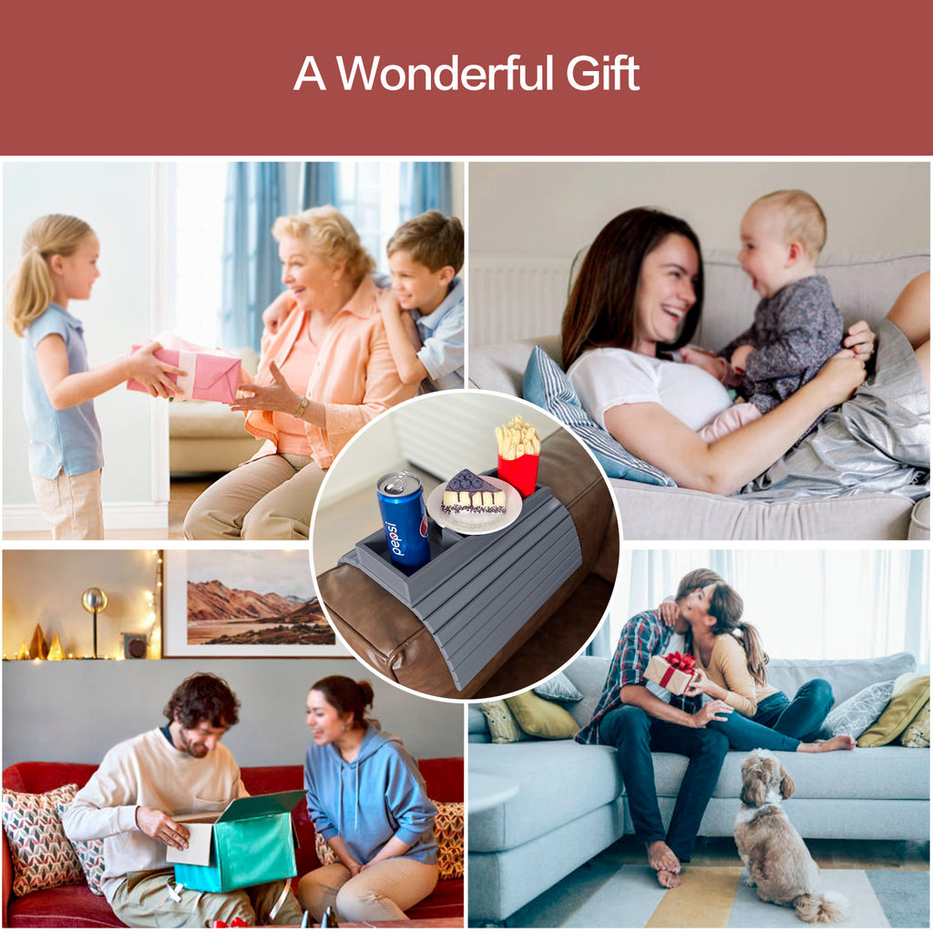 Bamboo Couch Cup Holder (Black)