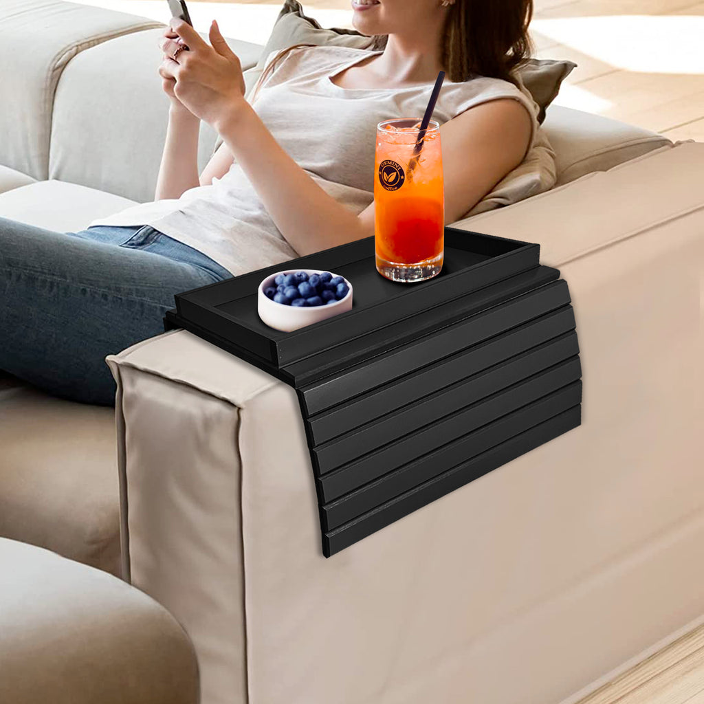 Bamboo Sofa Arm Table (Grey)