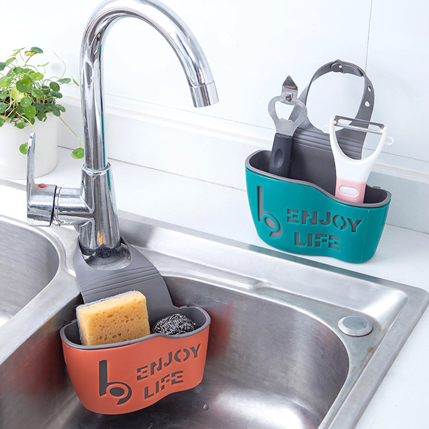 Sink Basket Sink Strainers Basket Corner Sponge Caddy for kitchen sink Kitchen Drain Shelf Sink Storage Holder