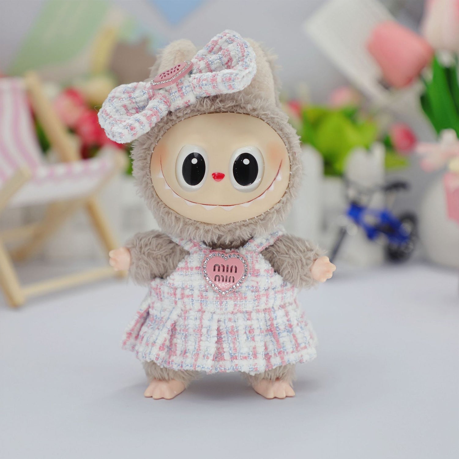 Handcrafted Doll Clothes - Compatible with 5.91-6.7inch (15-17cm) Dolls as Accessories Only, Premium Dolls Outfit with Accessories, Hand Crocheted Hat, Sweaters, Bag