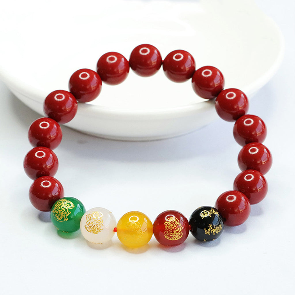 Bracelets for Men & Women - Handmade Stretchy Beaded Feng Shui Jewelry, Natural Stone Protection Gift Set
