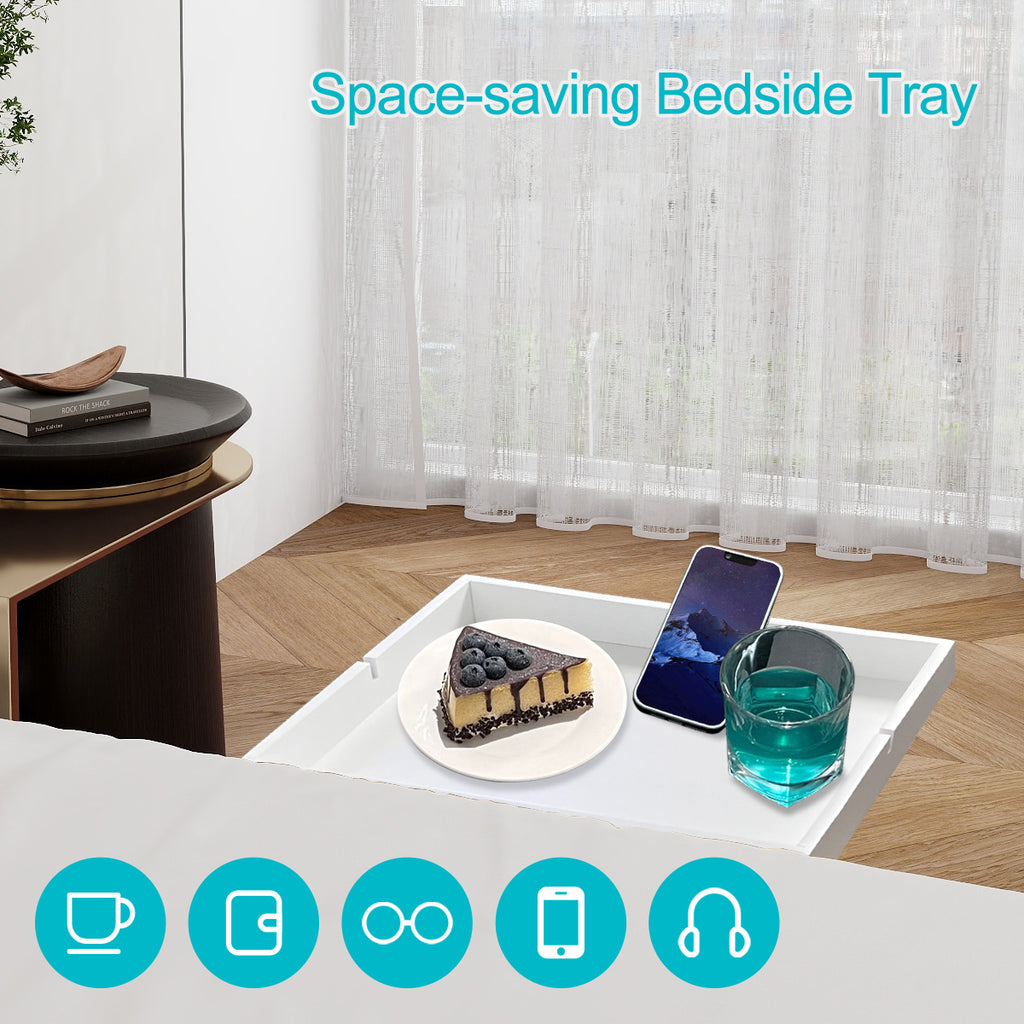 Bamboo Bedside Shelf Tray