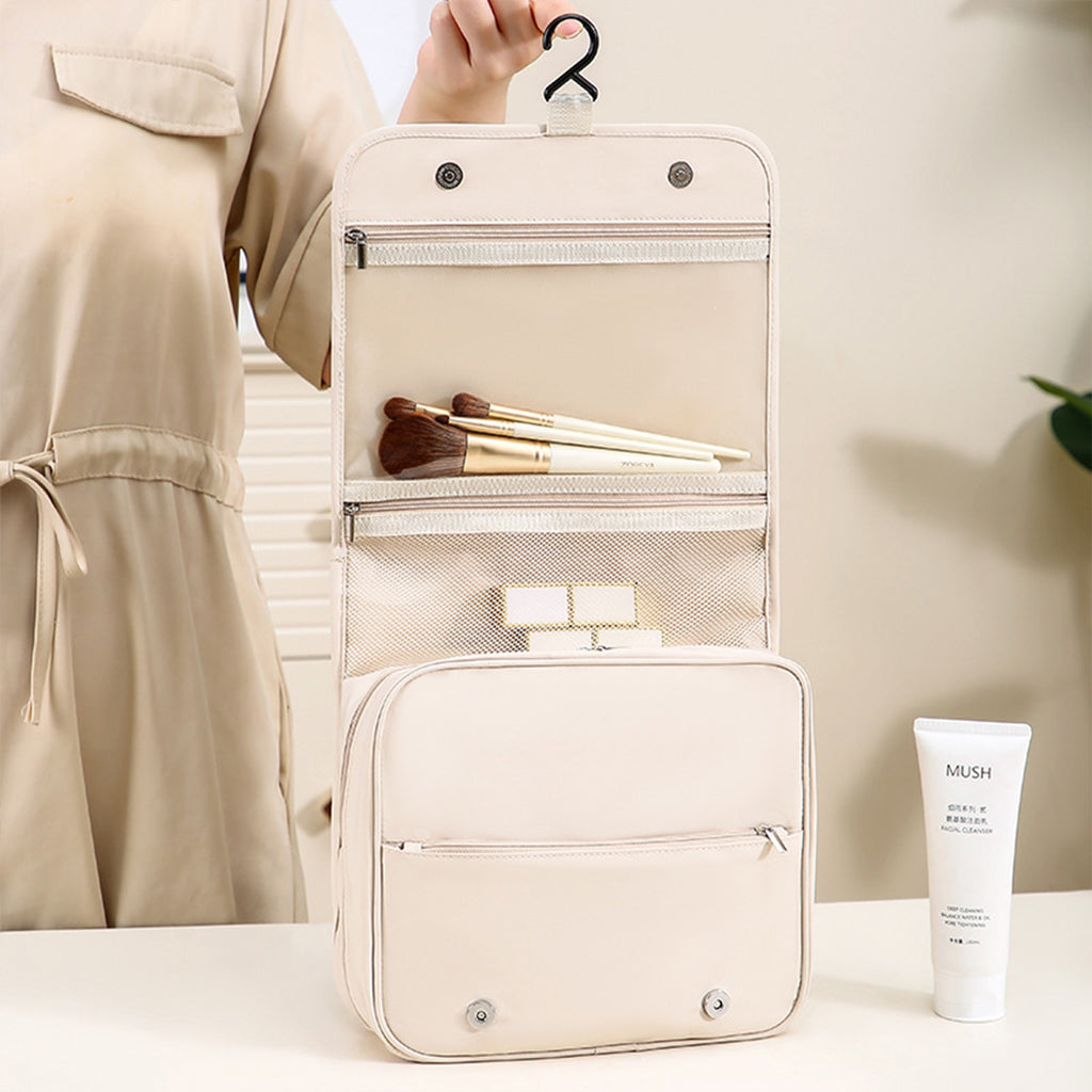 Travel Toiletry Bag Hanging Hook - Spacious Toiletry Bag Essentials for Women & Men, Makeup Bag/Big Comparment