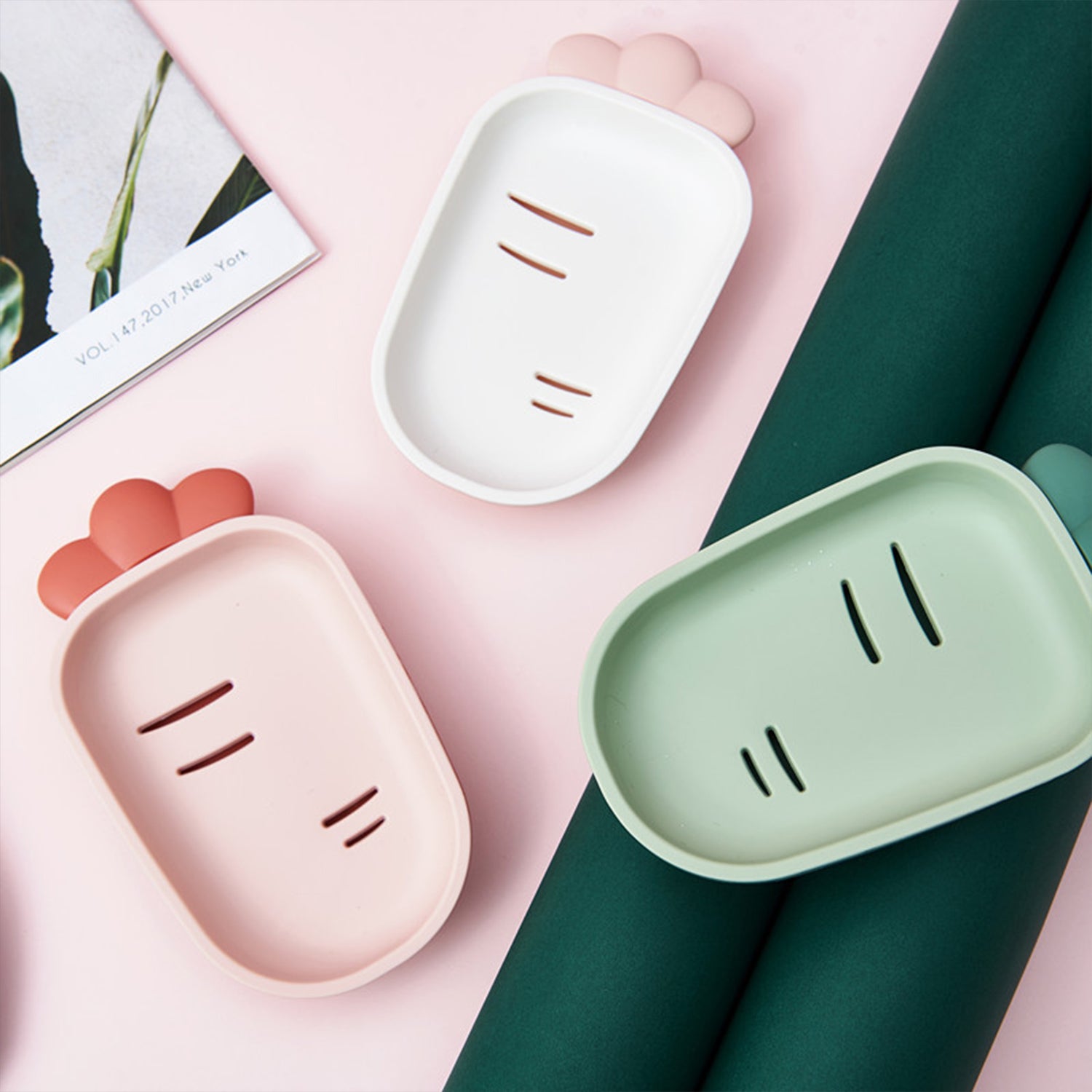 Soap Case, BPA-Free Recycled Plastic, Leakproof, Portable for Bathroom, Gym, Home