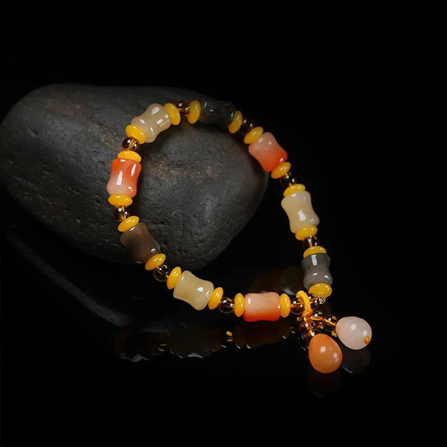 Bracelets for Men & Women - Handmade Stretchy Beaded Feng Shui Jewelry, Natural Stone Protection Gift Set