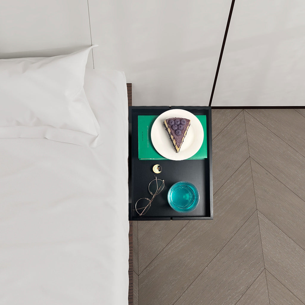 Bamboo Bedside Shelf Tray