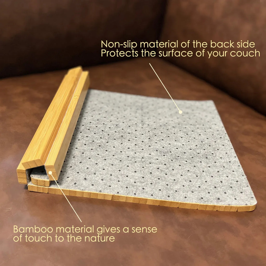 Mini Bamboo Couch Arm Table (Natural)