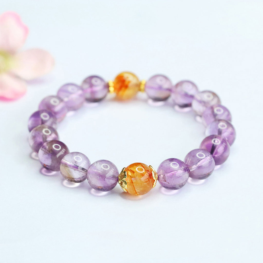 Bracelets for Men & Women - Handmade Stretchy Beaded Feng Shui Jewelry, Natural Stone Protection Gift Set