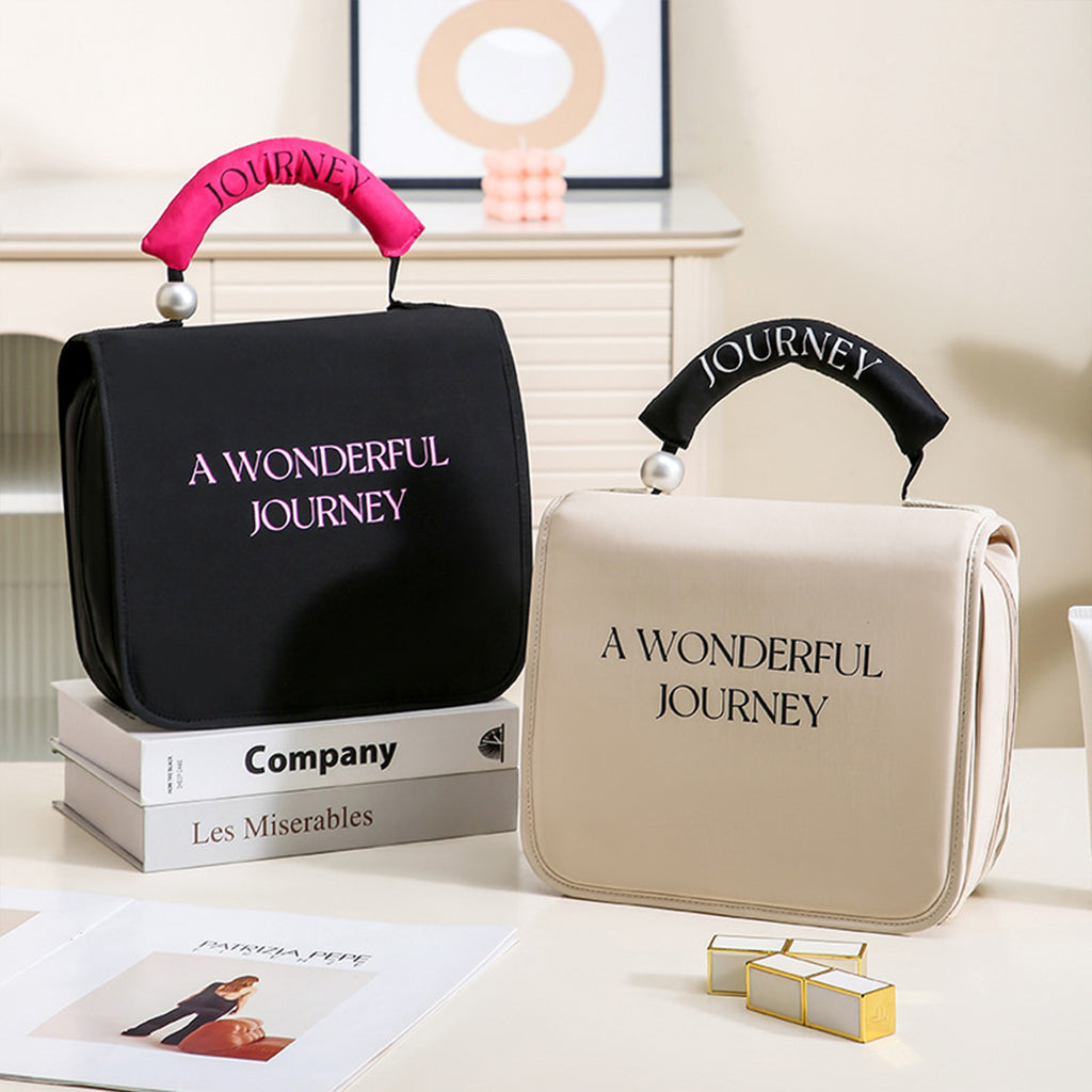 Travel Toiletry Bag Hanging Hook - Spacious Toiletry Bag Essentials for Women & Men, Makeup Bag/Big Comparment