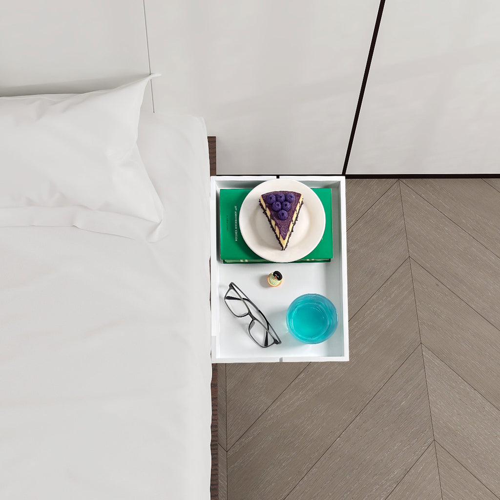 Bamboo Bedside Shelf Tray