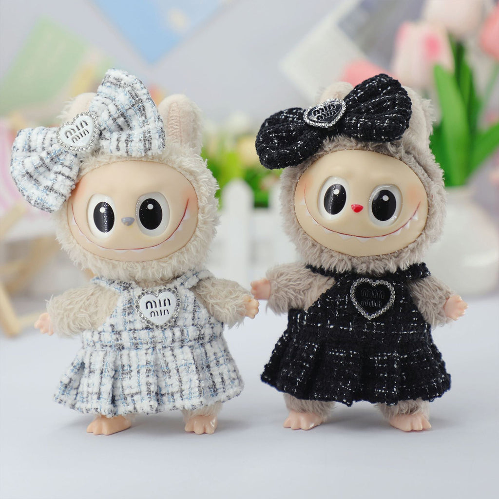 Handcrafted Doll Clothes - Compatible with 5.91-6.7inch (15-17cm) Dolls as Accessories Only, Premium Dolls Outfit with Accessories, Hand Crocheted Hat, Sweaters, Bag