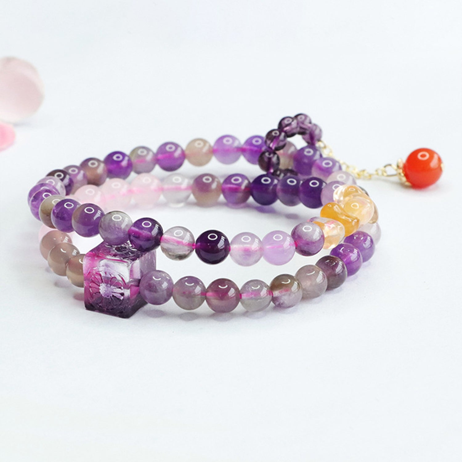 Bracelets for Men & Women - Handmade Stretchy Beaded Feng Shui Jewelry, Natural Stone Protection Gift Set