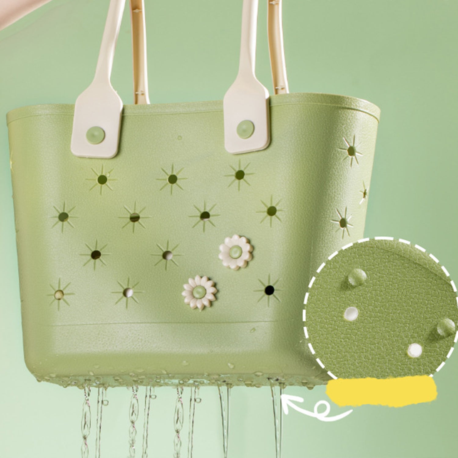 Plastic Storage Basket with Handle Portable Shower Caddy Tote Organizer Basket Bin for Bathroom Kitchen Dorm Room Bedroom