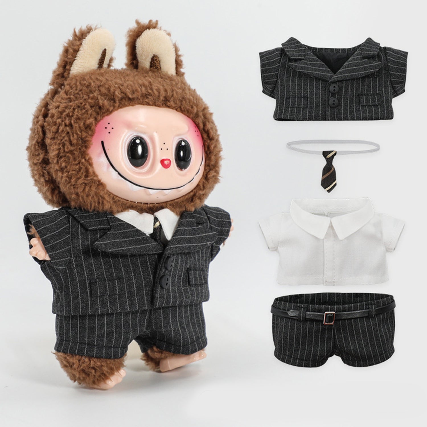 Handmade Doll Clothes - Compatible with 5.91-6.7inch (15-17cm) Dolls as Accessories Only, Premium Doll Overalls Outfit with Hat & Accessories, ropa para 17cm Doll