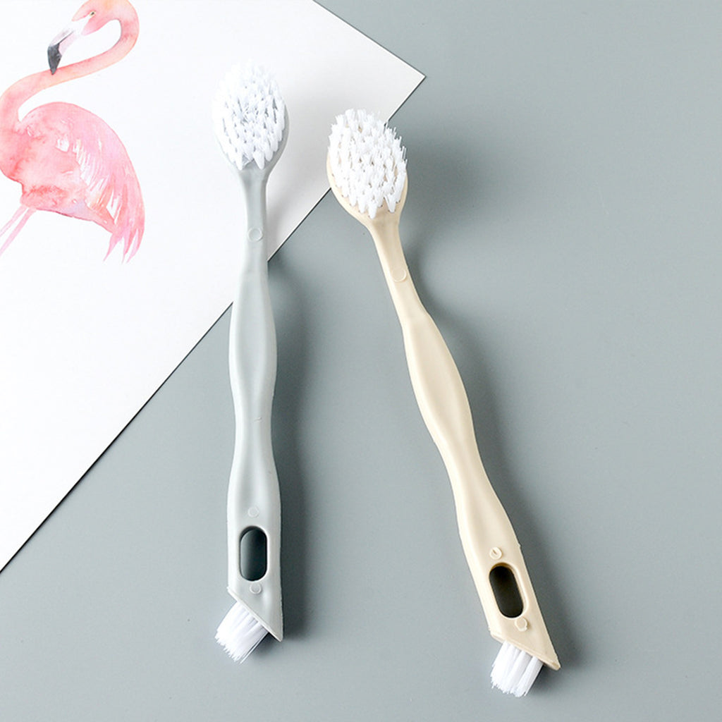 2 Pack Shoe Cleaning Brush -Sneaker Shoe Cleaner Brush-Soft Bristle Cleaning Shoes Scrubber-Long Handle Shoe Scrubbing Brush