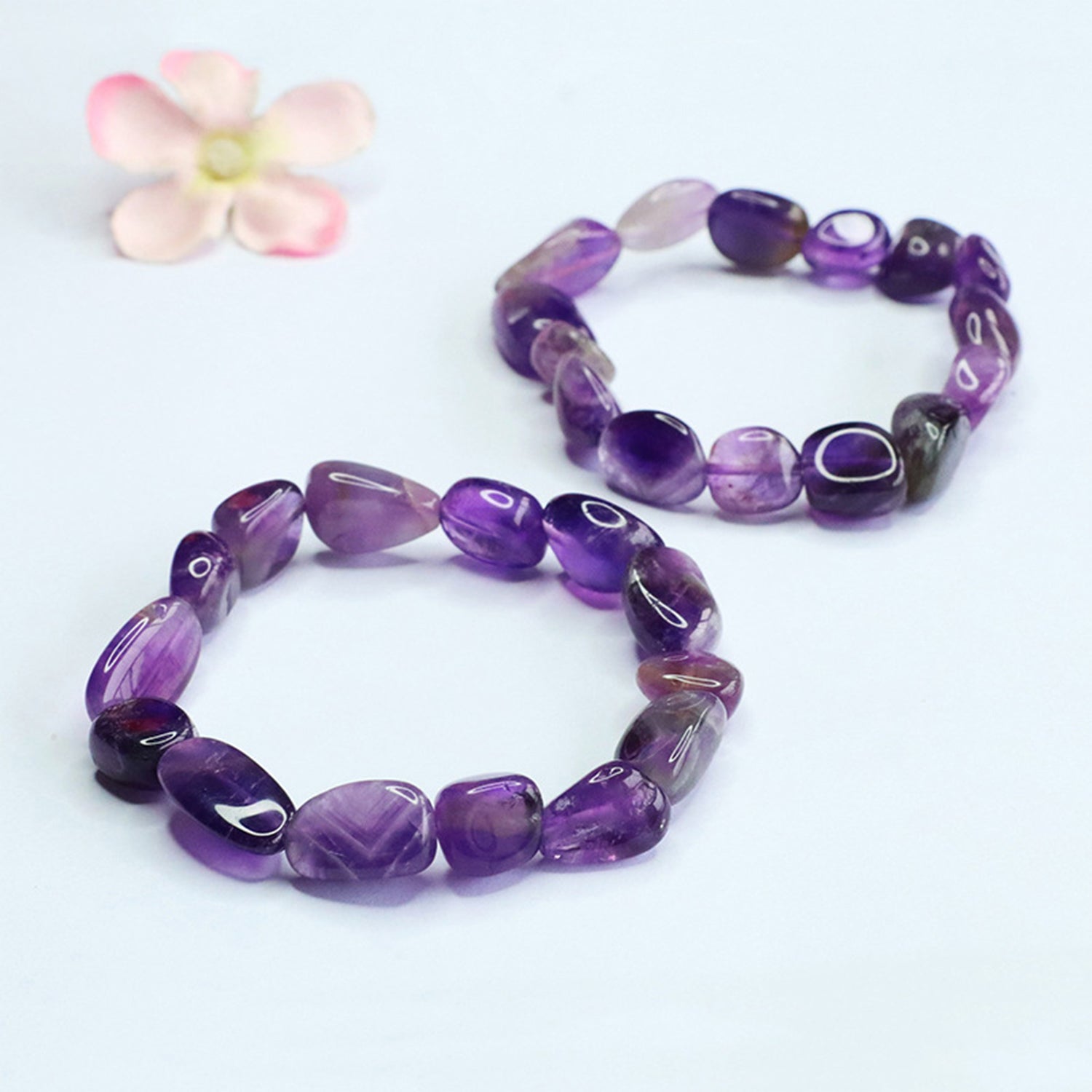 Bracelets for Men & Women - Handmade Stretchy Beaded Feng Shui Jewelry, Natural Stone Protection Gift Set