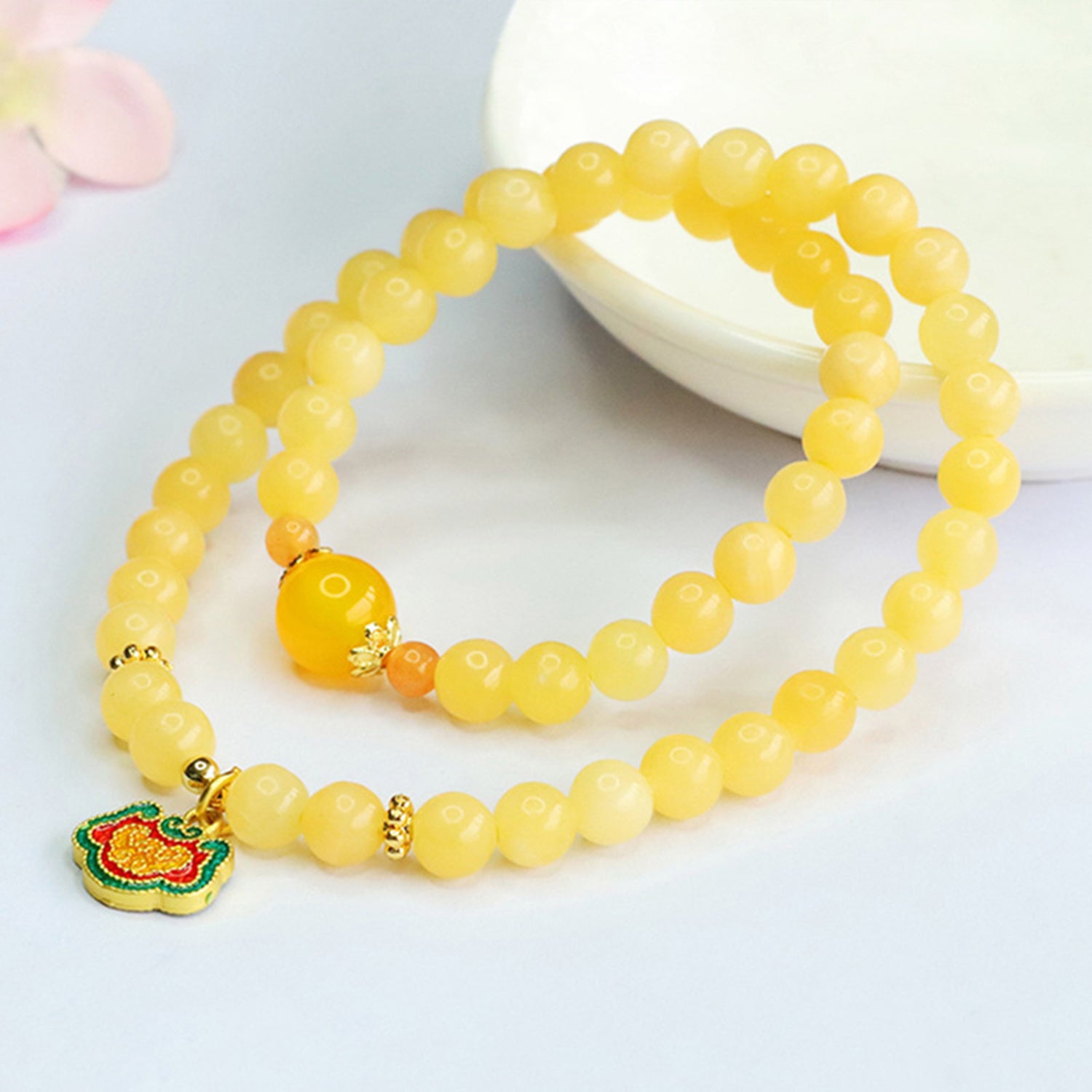 Bracelets for Men & Women - Handmade Stretchy Beaded Feng Shui Jewelry, Natural Stone Protection Gift Set