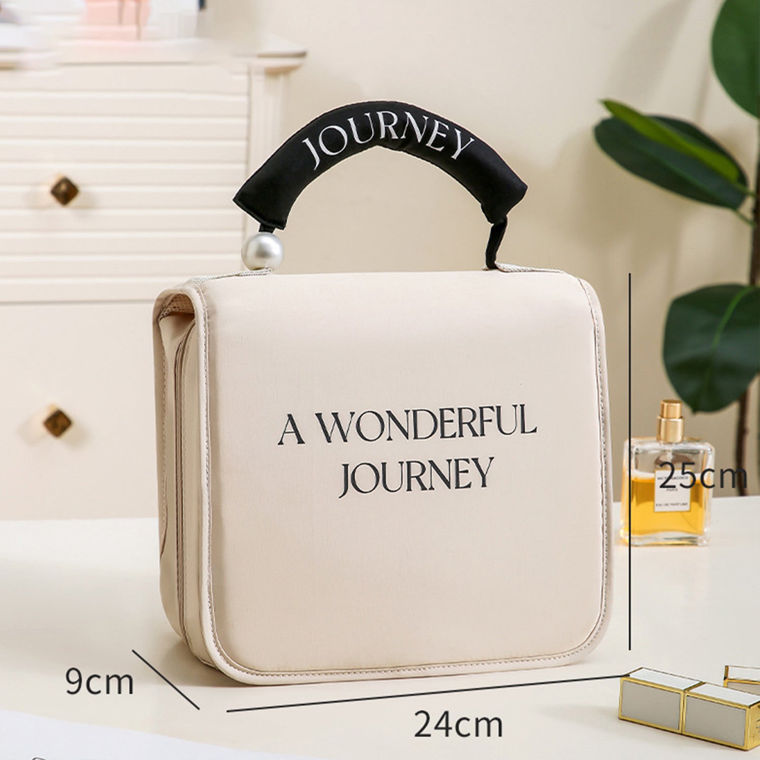 Travel Toiletry Bag Hanging Hook - Spacious Toiletry Bag Essentials for Women & Men, Makeup Bag/Big Comparment