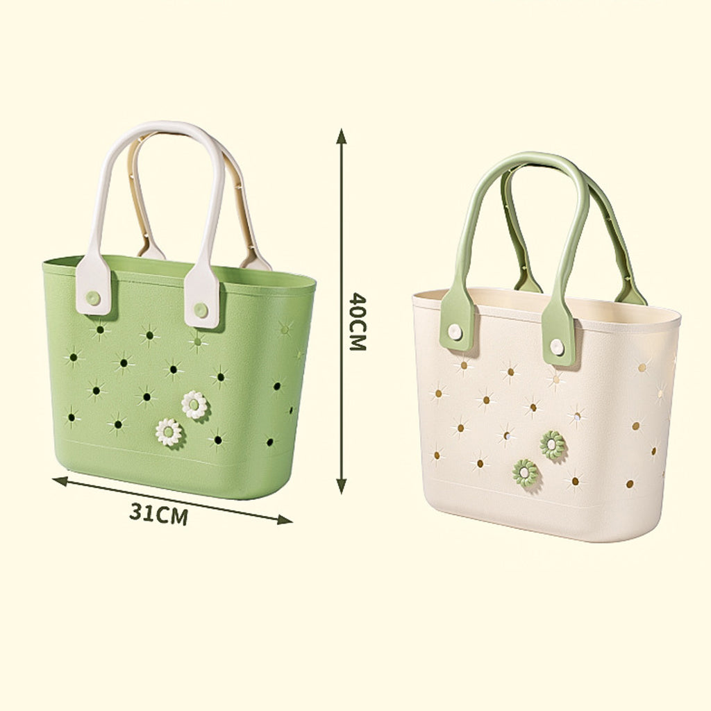 Plastic Storage Basket with Handle Portable Shower Caddy Tote Organizer Basket Bin for Bathroom Kitchen Dorm Room Bedroom