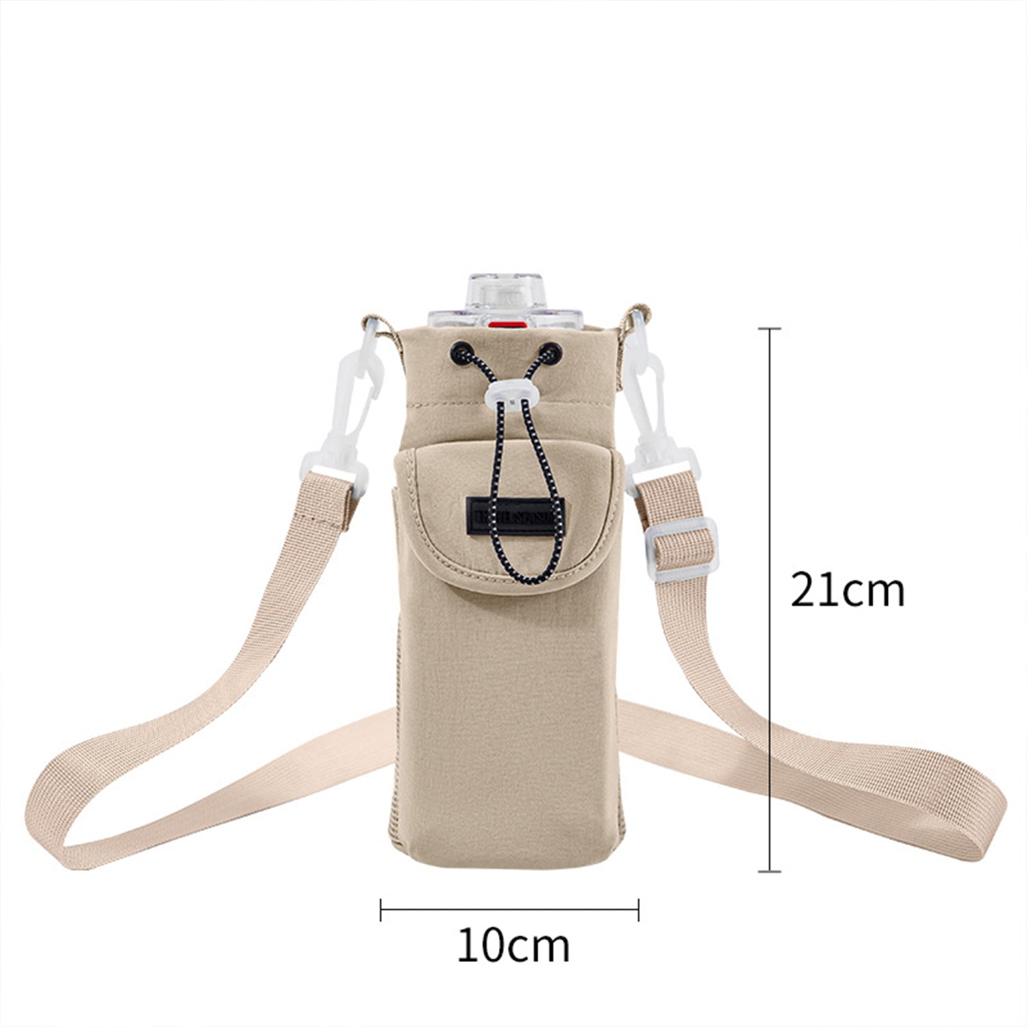 Water Bottle Carrier Bag with Phone Pocket for 30oz 40oz Tumbler with Handle Accessories Insulated Water Bottle Holder Pouch with Strap