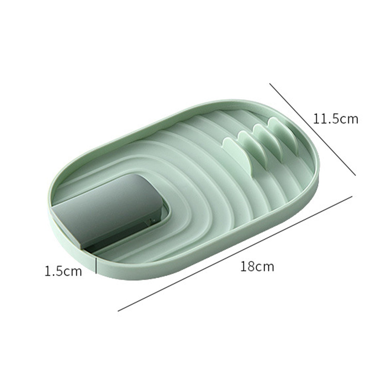 Pot Lid Holder, Lid and Spoon Rest Holder for Kitchen Counter, Foldable Pan Lid Organizer Stand with Nonslip Pads