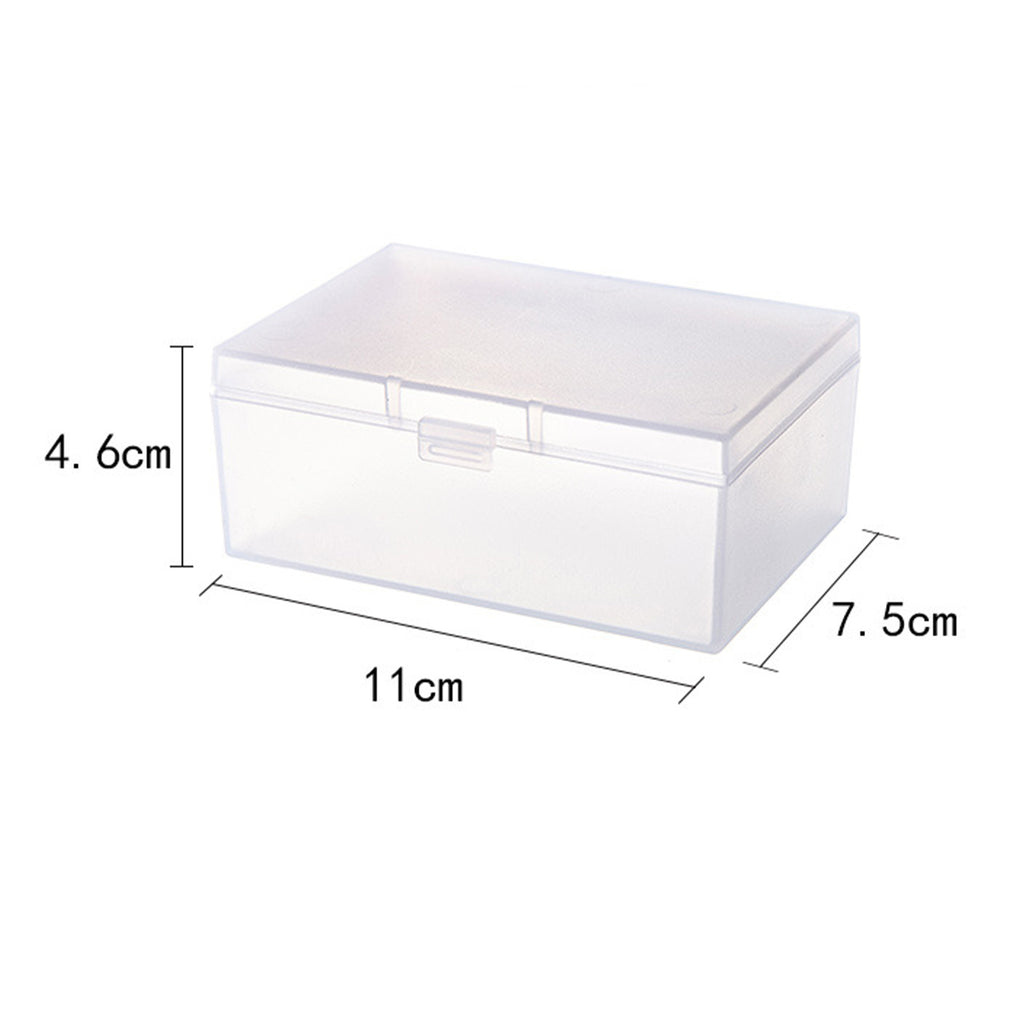 Mini Plastic Storage Containers Box with Lid, Small Storage Containers Travel Case 4x3x1 Inches Clear Rectangle Box Organizer