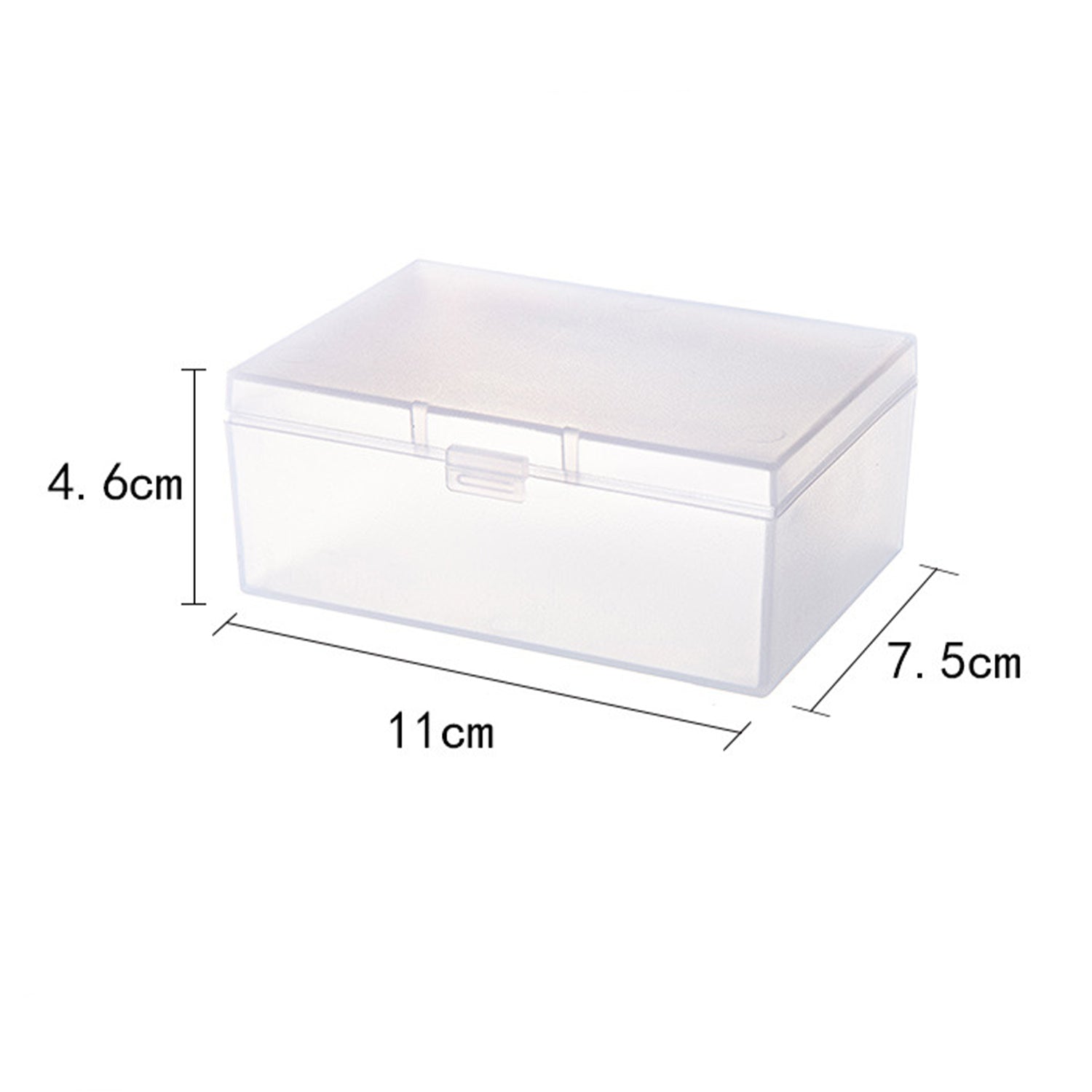 Mini Plastic Storage Containers Box with Lid, Small Storage Containers Travel Case 4x3x1 Inches Clear Rectangle Box Organizer